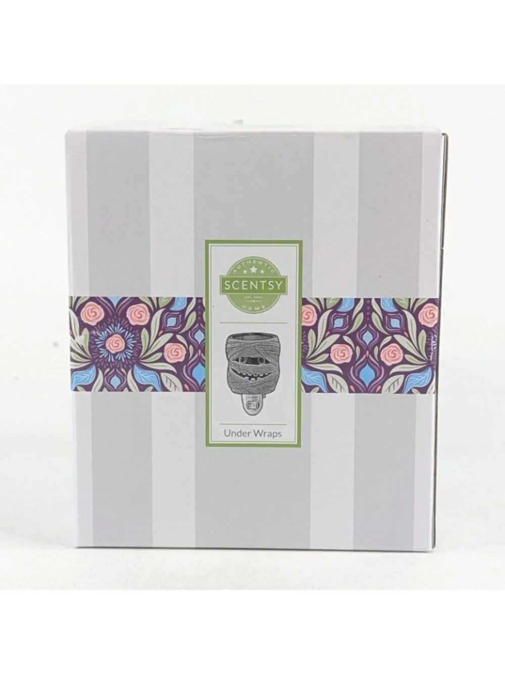 Scentsy Under Wraps Mummy Wax Warmer Plug In Halloween Decor NEW